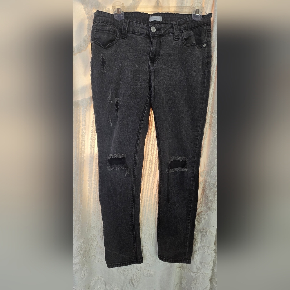 Blue Denim Black Jeans